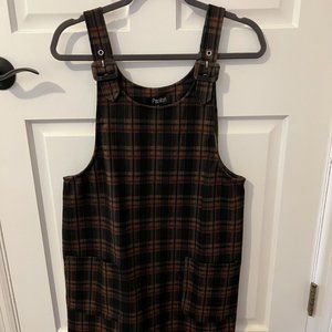 Plaid Jumper Dress | Size XL